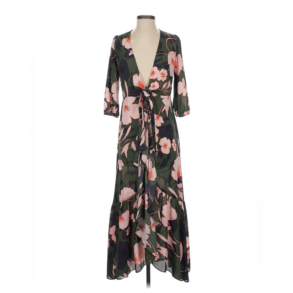 Bar III Floral Wrap Dress